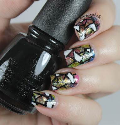 40 Great Nail Art Ideas: Black & White + Stained Glass