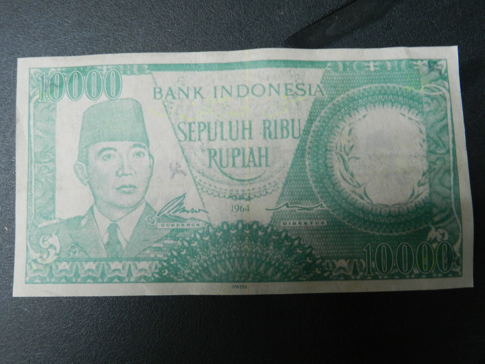 Kedai Antik Sukma Duit Sukarno 1964 10 000 rupiah 