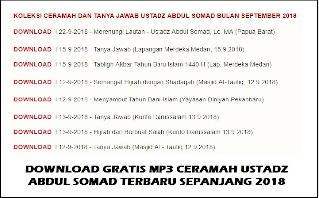 Download Tabligh Akbar Ustadz Abdul Somad