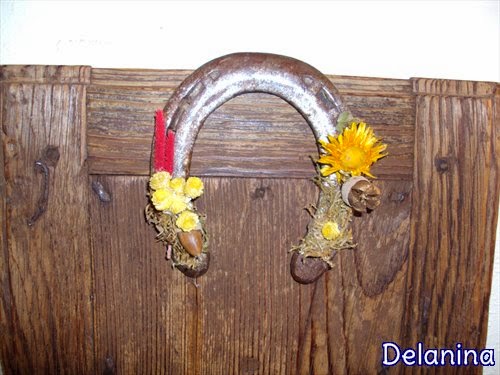 Decoración con herraduras - Delanina
