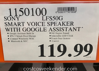 Deal for the Sony Smart Voice Wireless Speaker LF-S50G at Costco