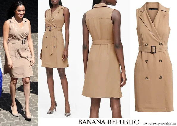 Meghan Markle wore Banana Republic Double Breasted Trench Dress