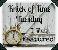 Knick of Time Tuesday Vintage Style Link Party at KnickofTimeInteriors.blogspot.com