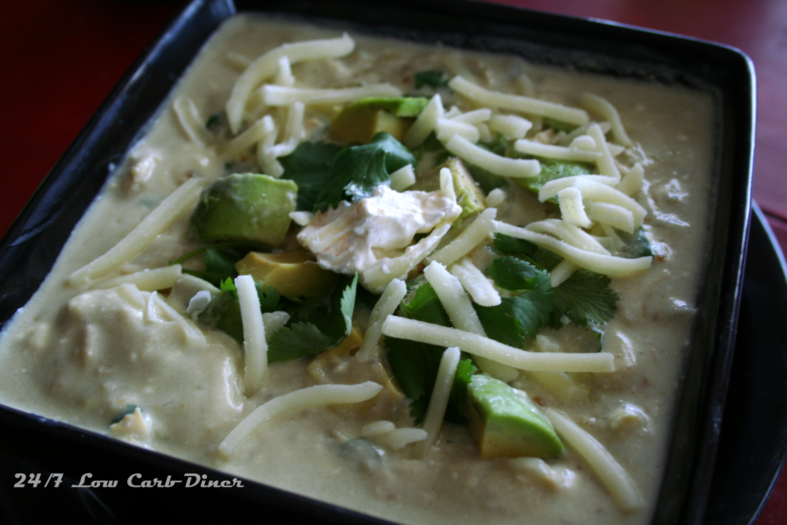 24/7 Low Carb Diner Green Enchilada Chicken Soup