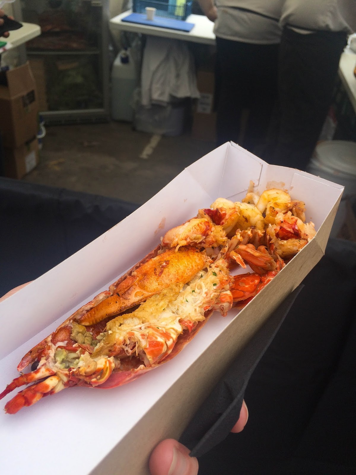 Pommery Dorset Seafood Festival in Weymouth, lobster, street food, food bloggers, lifestyle bloggers