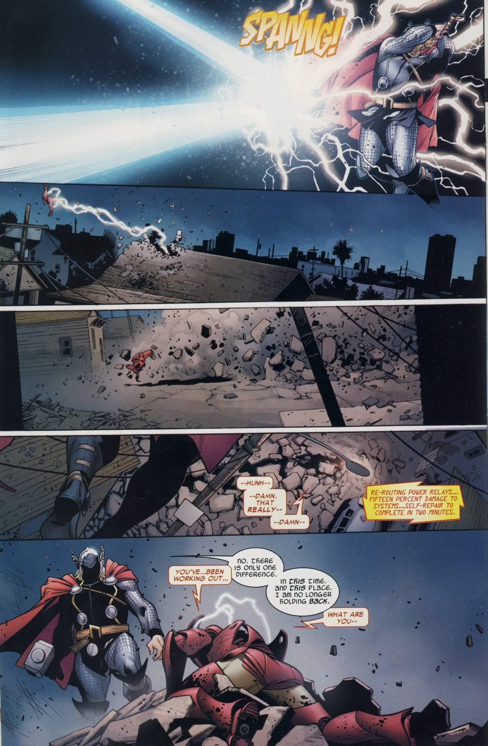 Truncheon the Camerlengo: Thor vs Iron Man (post-Civil War)