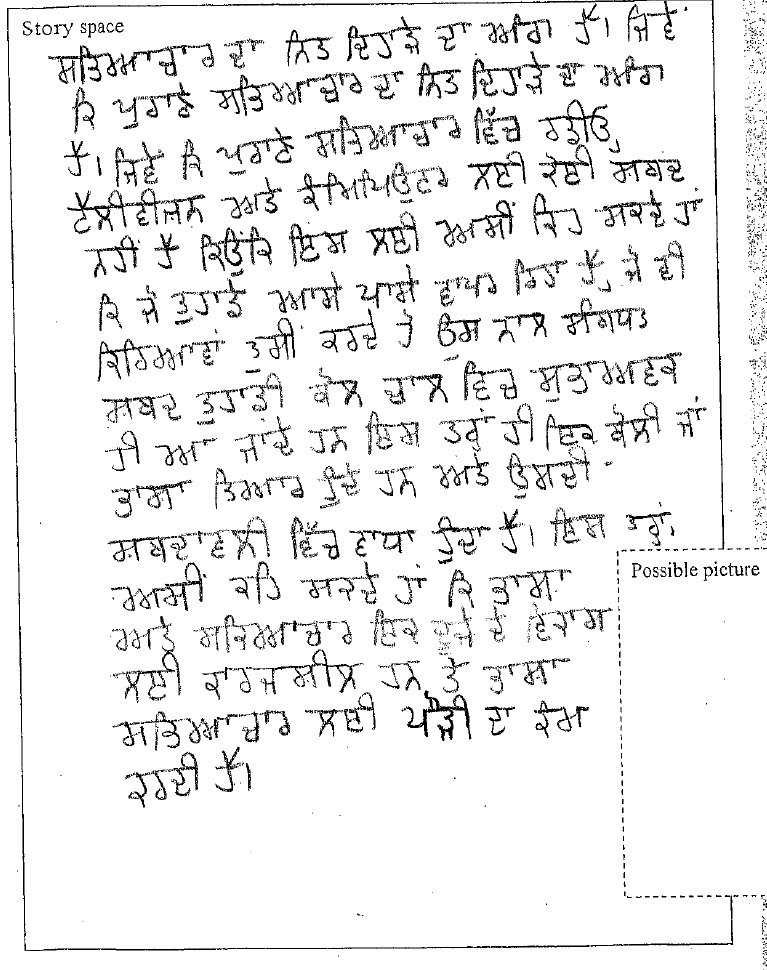 punjabi essays in punjabi language