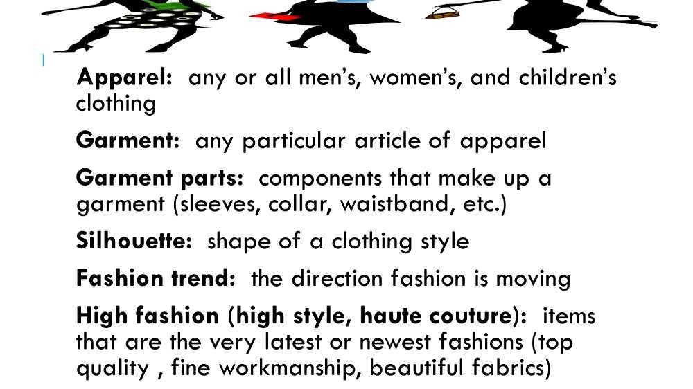 Clothing terminology