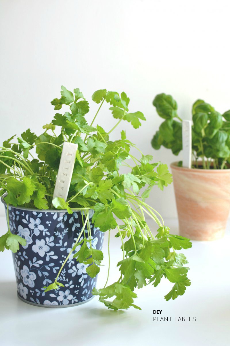 DIY stamped plant labels BURKATRON