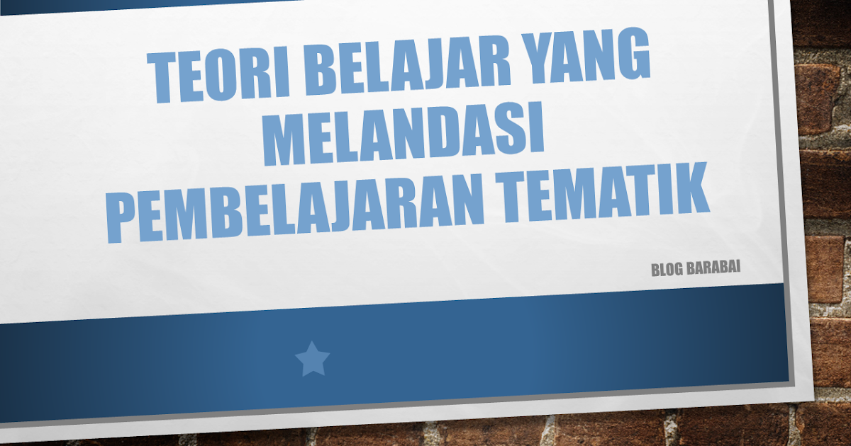 Buku Teori Belajar Dan Pembelajaran Pdf Cara Mengajarku