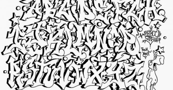 Graffitie: alphabet graffiti stencils