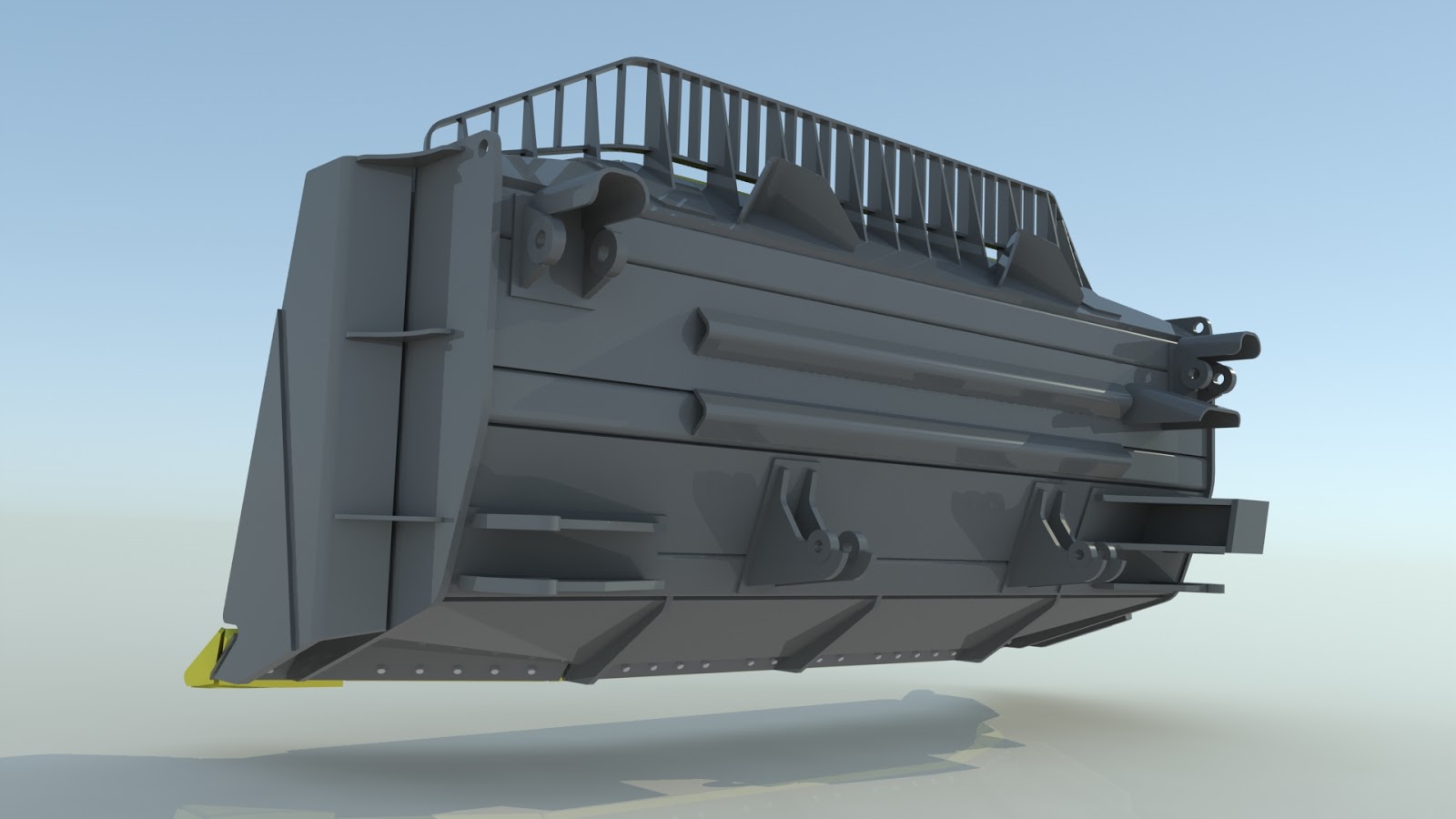 F16 MODEL SCL 15TH EC700 Counterweigth & CAT D10 dozer blade