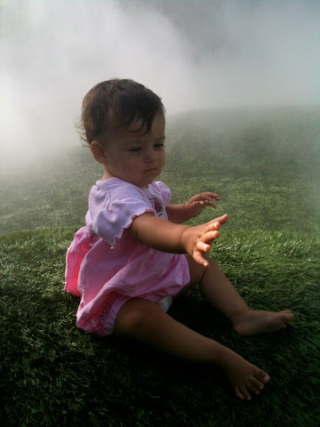 Mimi catching a cloud