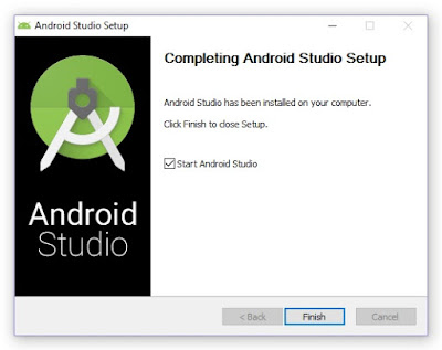 Android Studio Finish installation