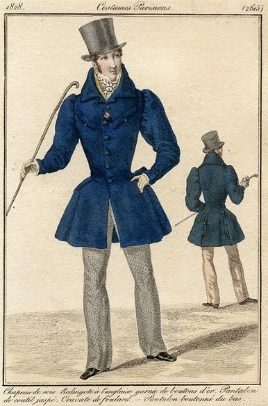Zinne's Blog: Mens Regency Fashion 1825 - 1830