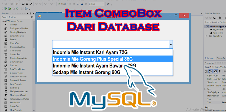 Cara Menambahkan Item ComboBox Dari Database Pada VB.Net Cara Menambahkan Item ComboBox Dari Database Pada VB.Net