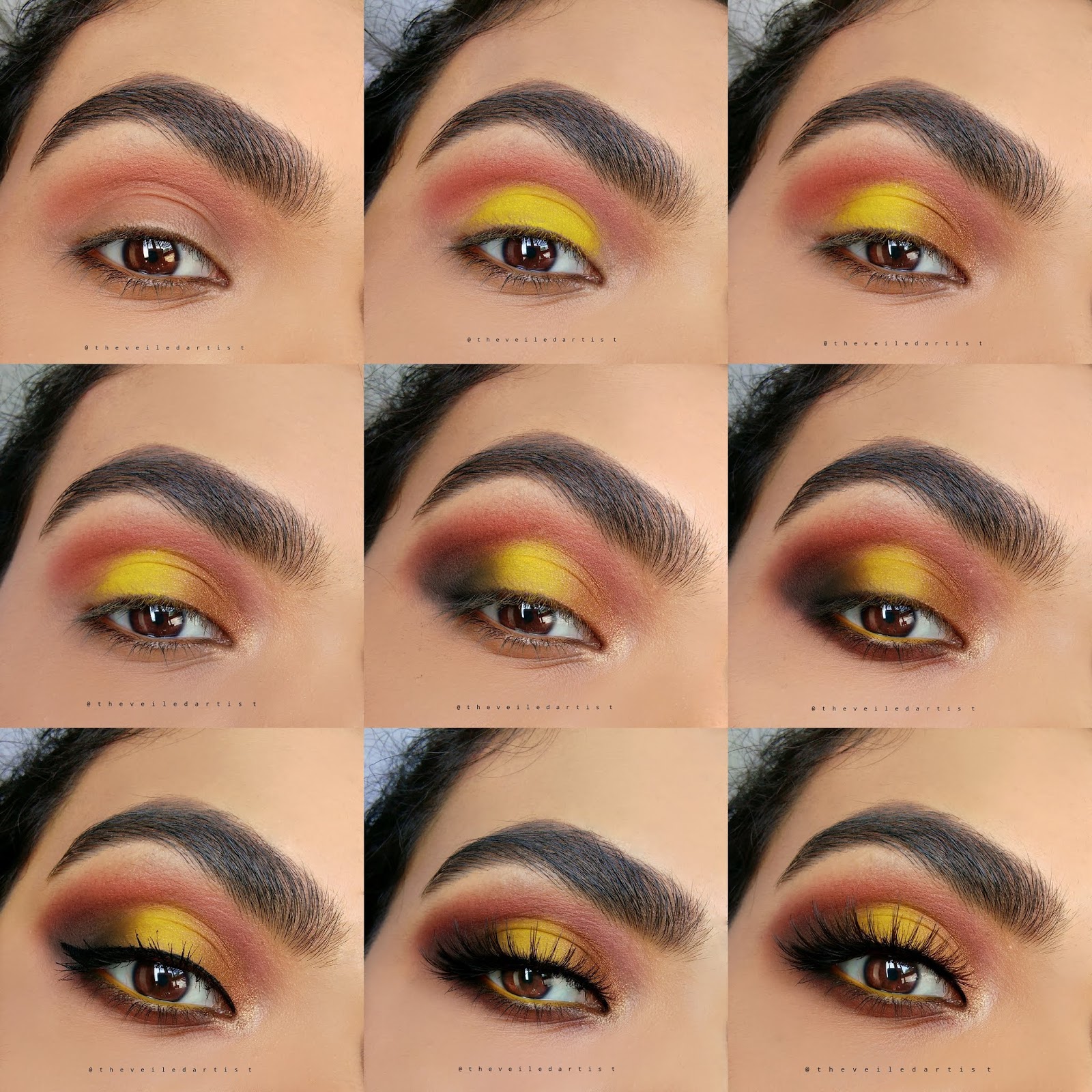 Yellow Ombre Matte Smokey Eyes Tutorial(beginner friendly) The Veiled