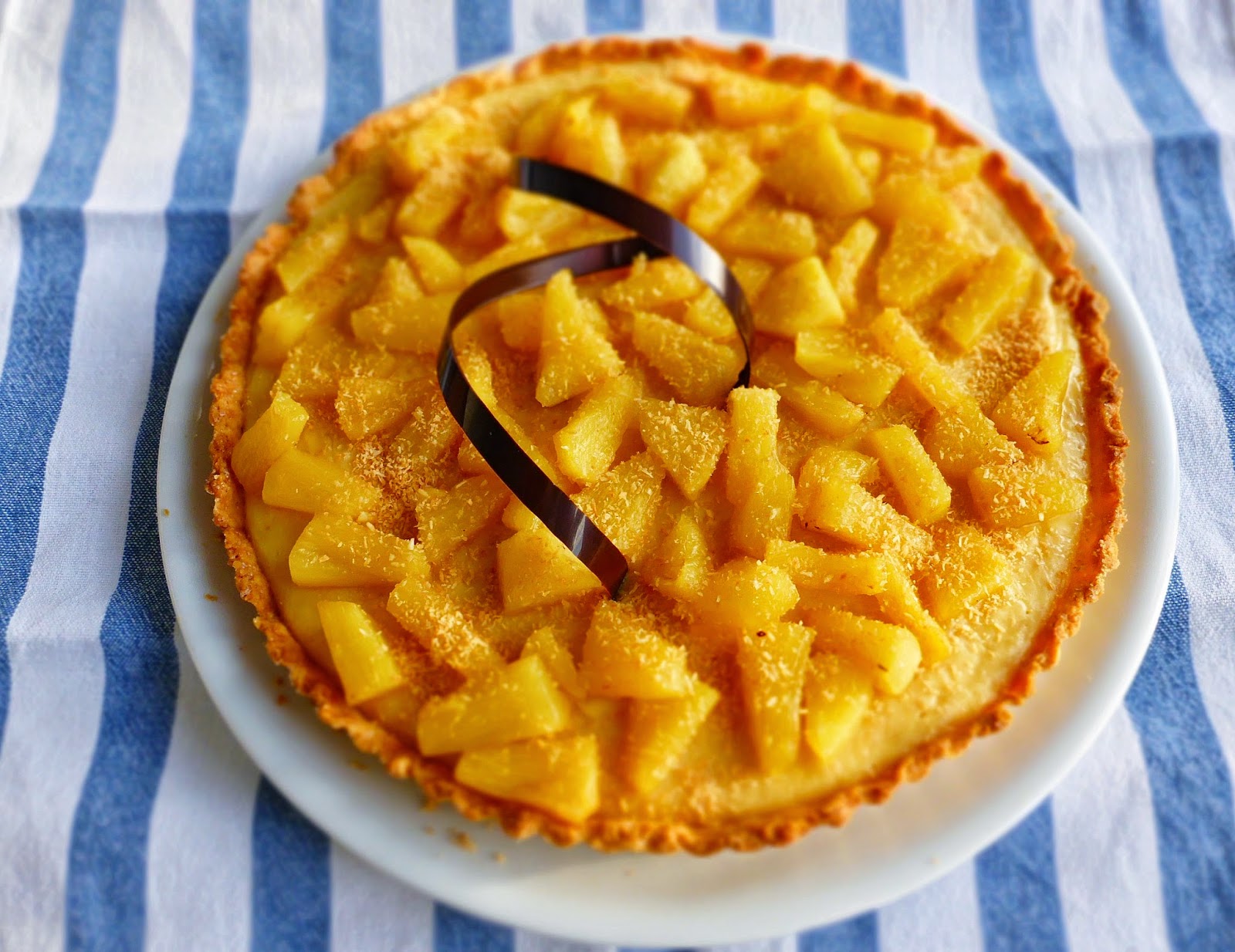 Pina colada tart