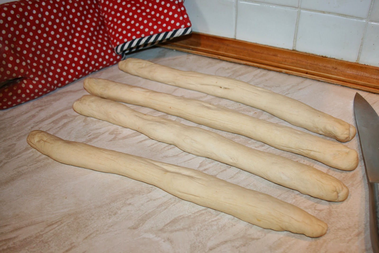 how to braid bread four stranded plait