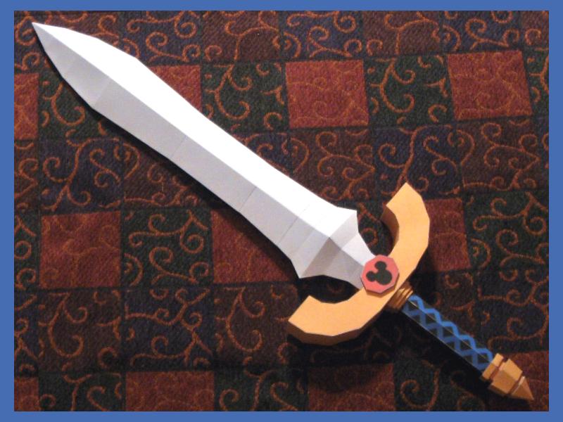 Kingdom Hearts Papercraft Dream Sword