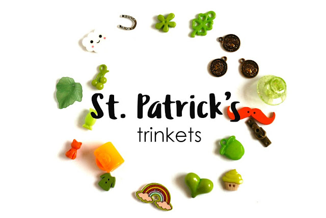 Saint Patrick's day theme trinkets for I Spy bag, I spy bottle and other holidays games or crafts TomToy