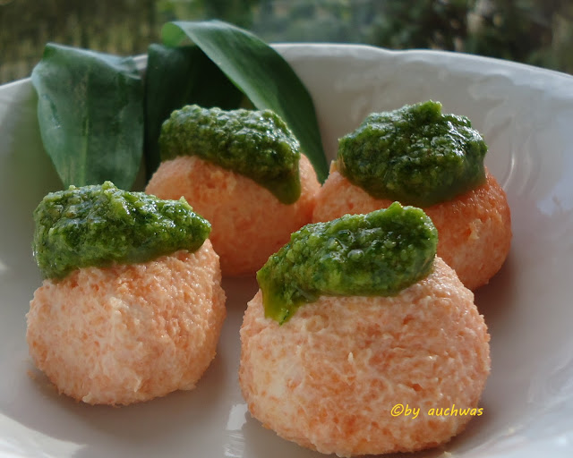 auchwas: &amp;quot;Erdäpfelblattln&amp;quot; - Weißkraut-Salat- Räucherforelle