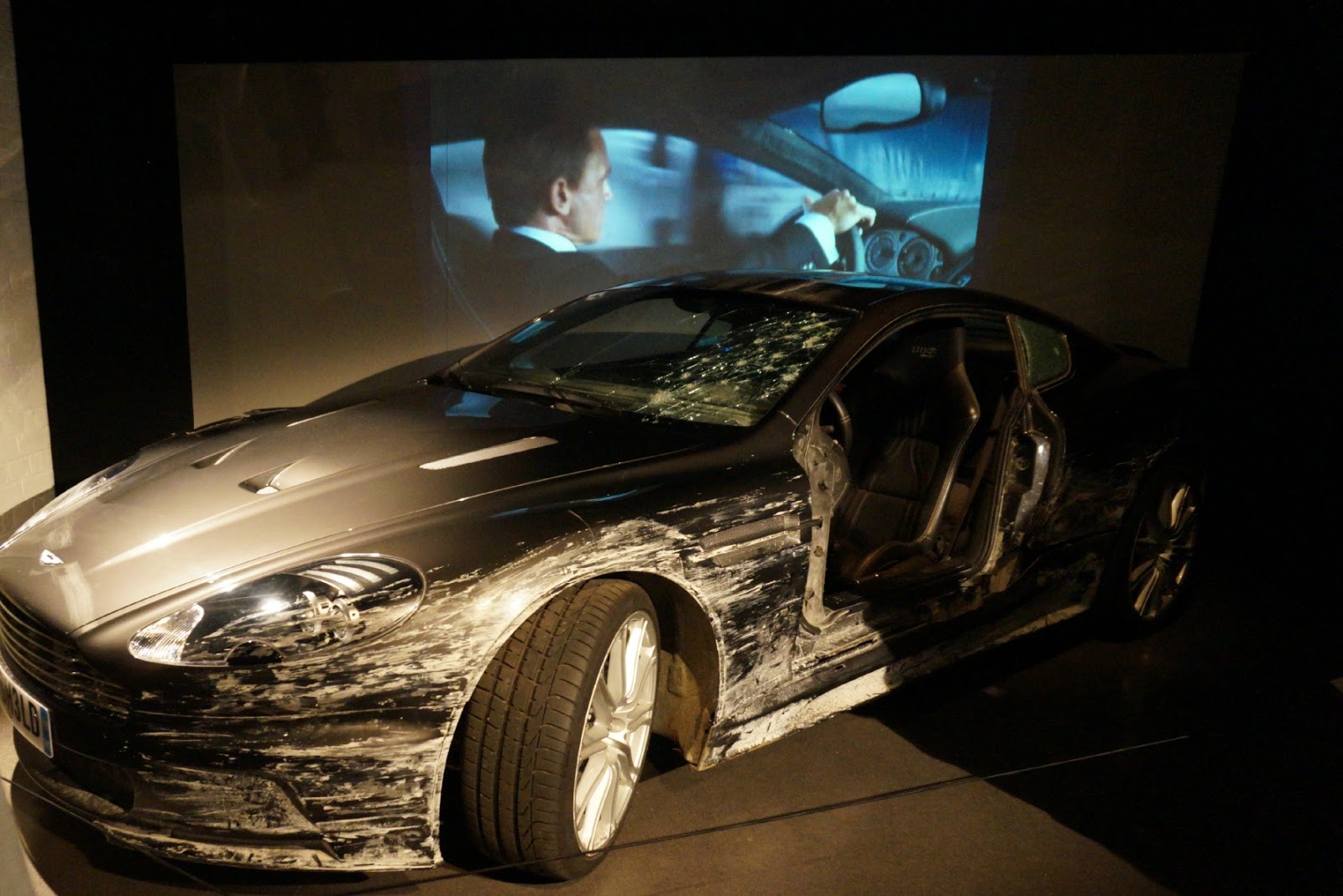 silver cars at James Bond Car Exhibition
