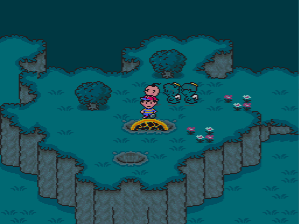 The party visits the meteorite once again in EarthBound.