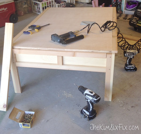 LEGO Table from Two Tier End Table - The Kim Six Fix