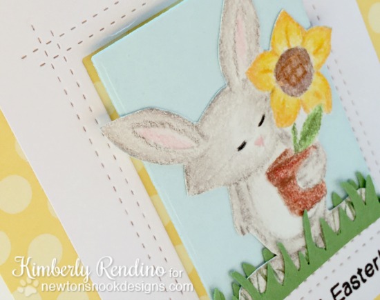 bunny | easter | handmade card | clear stamps | newton's nook | kimpletekreativity.blogspot.com