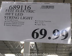 feit string lights led electric costco 48ft deal