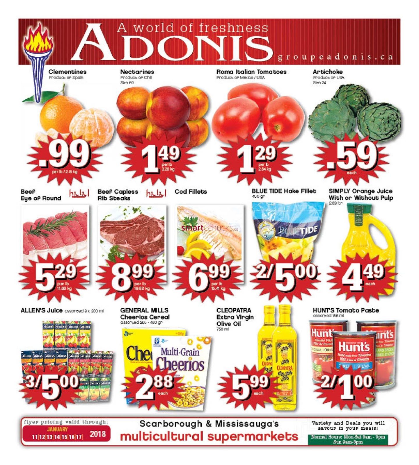 marche adonis weekly flyer january 11 17 2018 adonis flyers