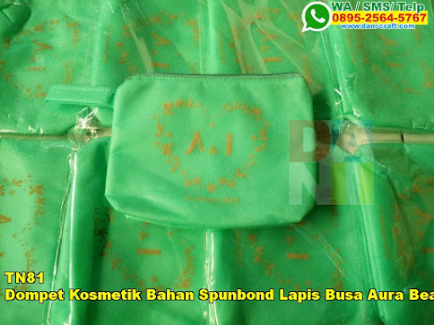 Grosir Dompet Kosmetik Bahan Spunbond Lapis Busa Aura Beauty Grosir Dompet Kosmetik Bahan Spunbond Lapis Busa Aura Beauty