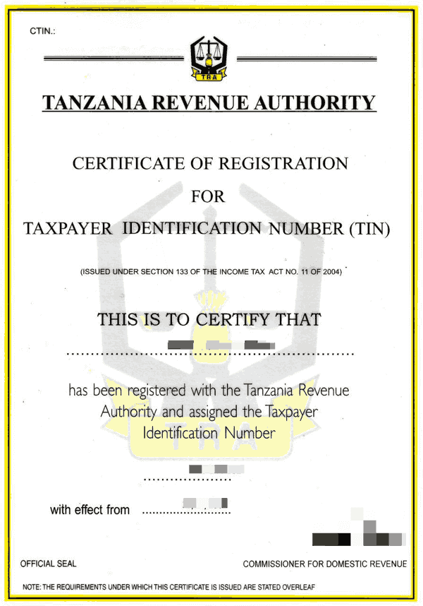 wavuti Maana ya TIN na umuhimu wake katika uchumi