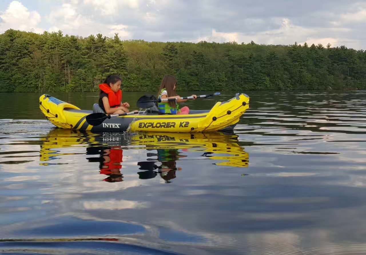 Kayaking at Whitehall State Park, Hopkinton, MA