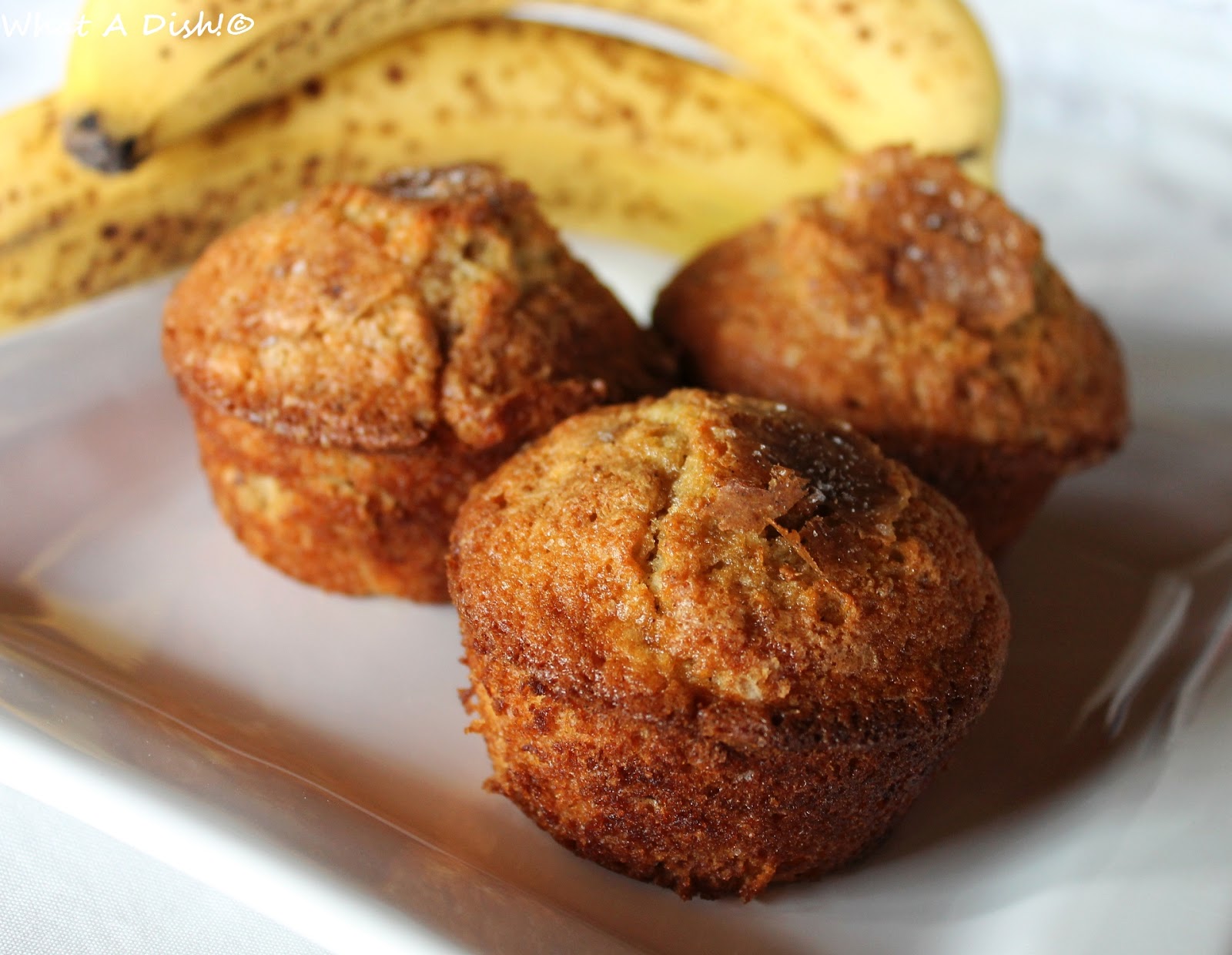 What A Dish!: Banana Buttermilk Muffins