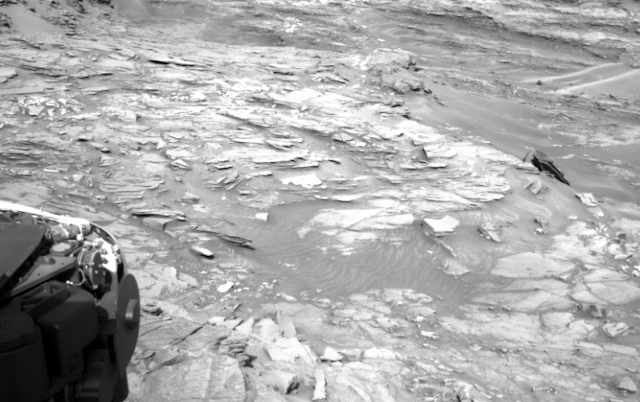 A piece of unusual debris or relic on Mars discovered by the Rover. A piece of unusual debris or relic on Mars discovered by the Rover.