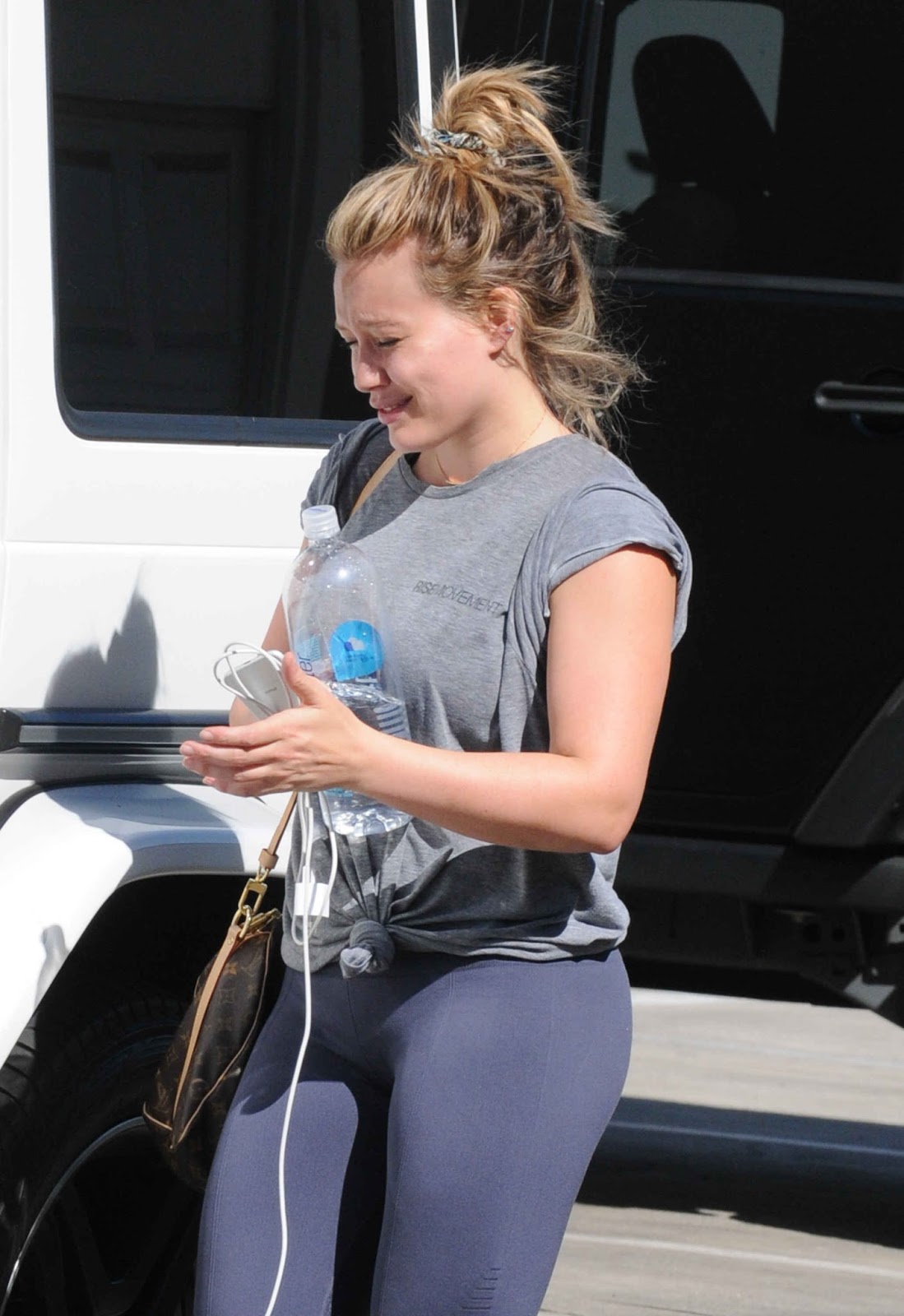 Hilary Duff in Yoga Pants - Leaving the Gym in Los Angeles, October 8