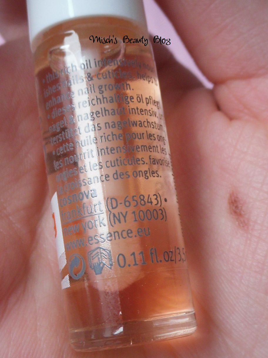 Misch's Beauty Blog Review Essence Studio Nails Caring Nail Oil