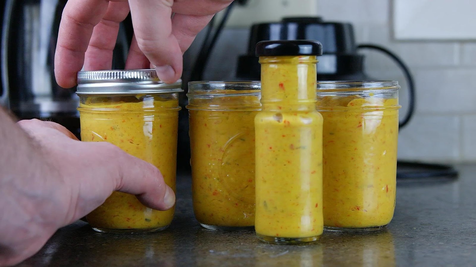 White Thunder BBQ Yellow Hot Sauce Recipe Mustard Based Hot Sauce