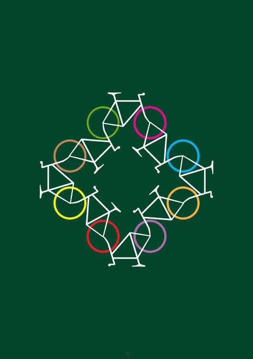 13-Recycle-Thomas-Yang-100copies-Emoji-Bicycle-Themed-Drawings-www-designstack-co