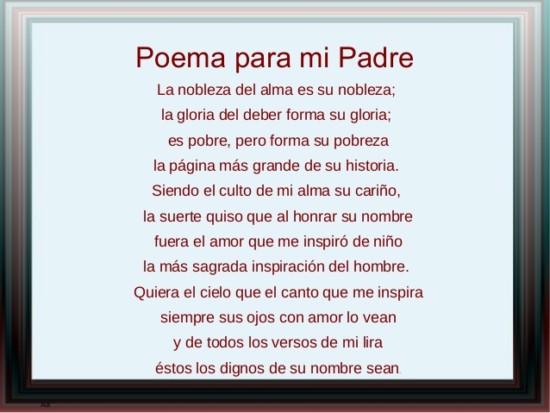 Poemas para papá 1.