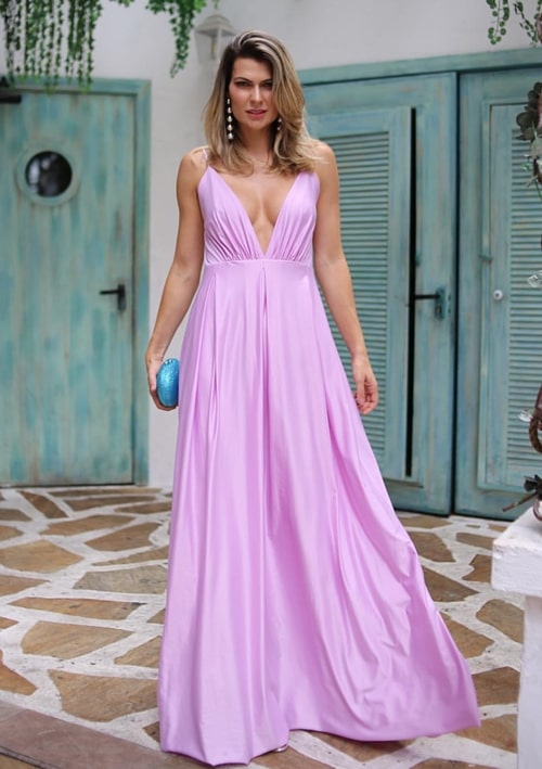 vestido lilás para madrinha de casamento