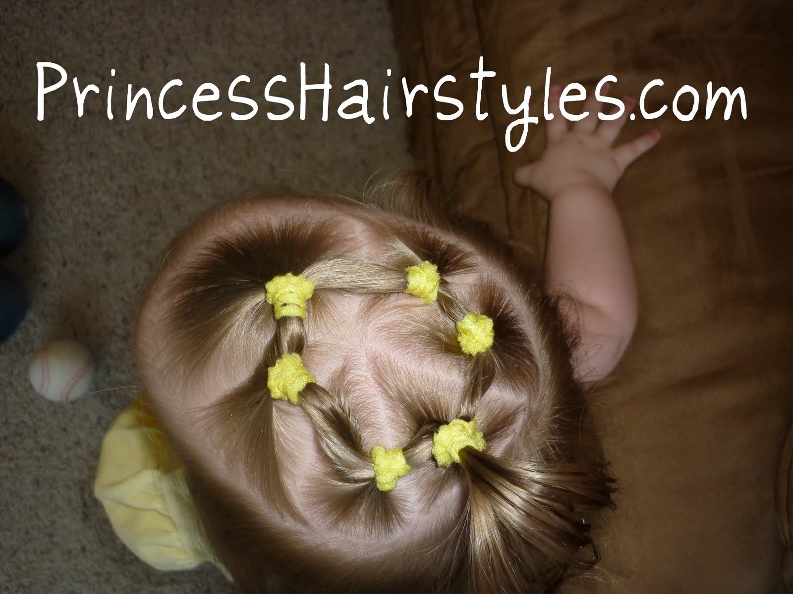 Baby Hairstyles - Elastic Halo | Hairstyles For Girls - Princess Hairstyles