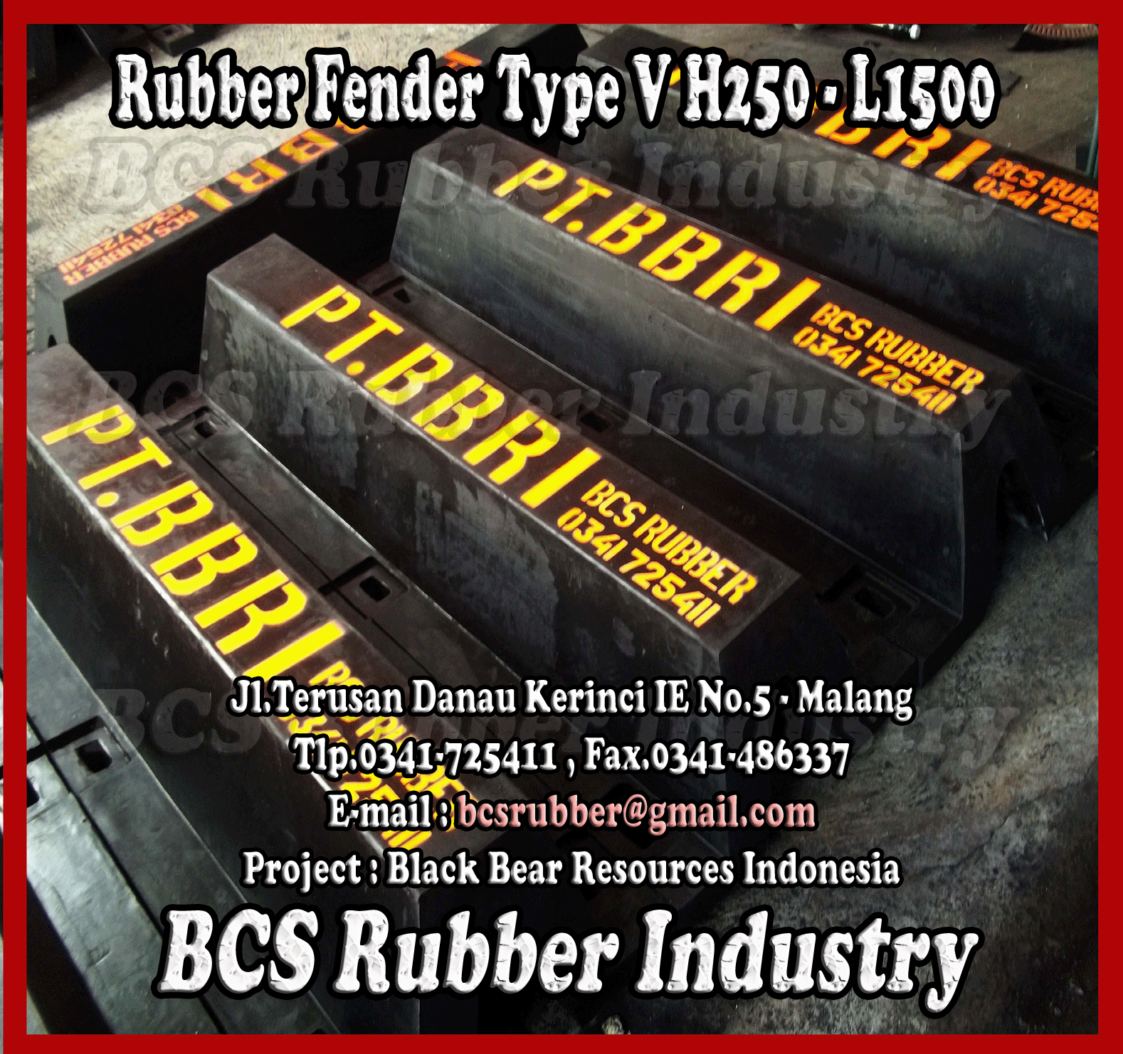 “Rubber Fender “Rubber Fender Type V "RUBBER FENDER"BCS RUBBER FENDER