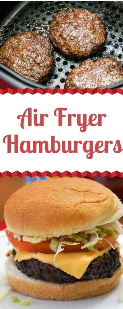 Air Fryer Hamburgers