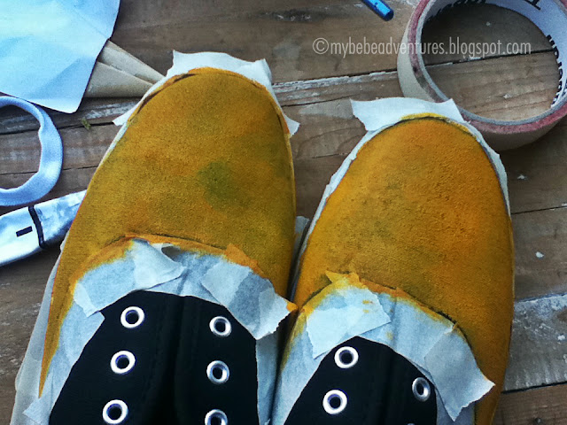 My Bebe Adventures: DIY Painted Shoes