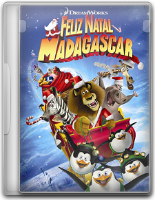 Capa Feliz Natal Madagascar   DVDRip   Dublado