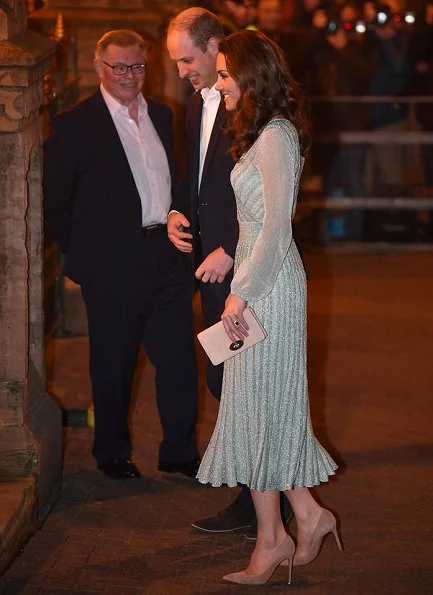 Kate Middleton wore a Missoni metallic lurex midi dress