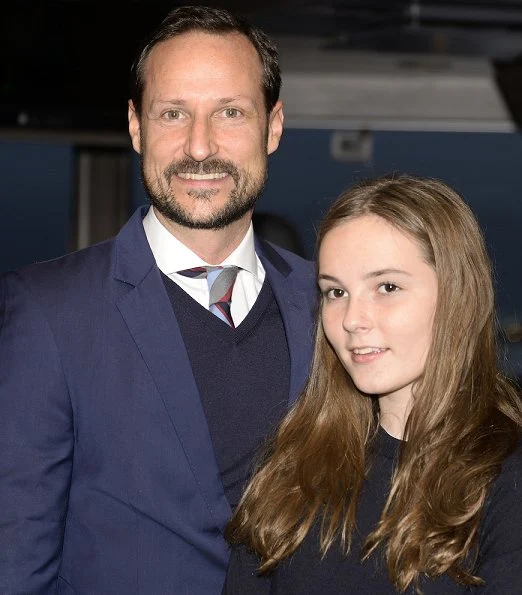 Princess Ingrid Alexandra christened Norway's new research vessel, 'Kronprins Haakon' in Tromsø. Crown Princess Mette-Marit